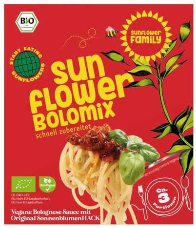 Sunflower family sunflowerBOLOmix Fertigmischung, mit Sonnenblumenhack, 90g