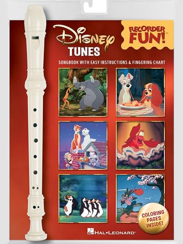 Disney Tunes: Recorder Fun!: Noten, Sammelband für Blockflöte: Songbook with easy instructions & finger chart