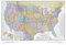 Klassische USA-Karte - Laminierte Vorderseite - 91.4 x 61 cm - Maps International