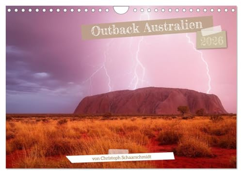 Outback Australien (Wandkalender 2026 DIN A4 quer), CALVENDO Monatskalender: Auf Entdeckungsreise durch das Outback (CALVENDO Orte)