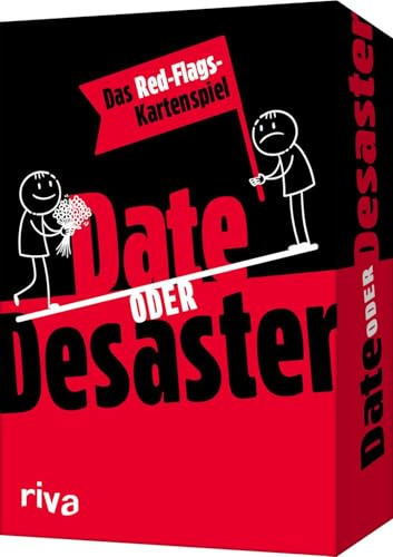 Date oder Desaster: Das Red-Flags-Kartenspiel | Lustiges Partyspiel für Freunde, Singles und Paare für Spieleabende, Festivals und Partys. Geschenk zu Geburtstag, Weihnachten