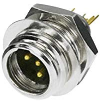 REAN RT4MP Mini 4 Pin XLR Circular Chassis Panel Mount Connector