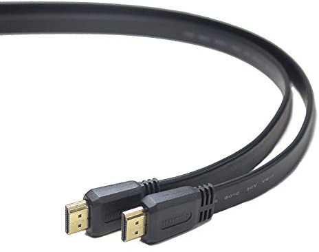 PremiumCord Câble HDMI Haut Débit 4K M/M, 10,2Gbps Avec Ethernet, Compatible Vidéo 4K@30Hz, Full HD 1080p, Deep Color, 3D, ARC, HDR, Dolby TrueHD, Connecteurs Plaqués Or, Plat, Noir, 1,5 m