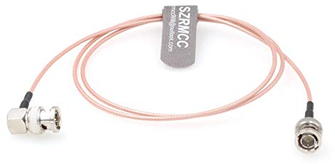 SZRMCC BNC auf BNC Stecker SDI Kabel RG179 75 Ohm RF Koaxialkabel 3G HD VideoKabel für ARRI RED Blackmagic Kameras Atomos SmallHD Monitor (Gerade auf Rechtwinklig,20m)