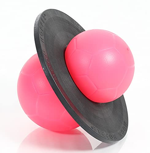 Moonhopper Sport pink/schwarz - der Hüpfball für Erwachsene und Kinder, bis 110 kg belastbar