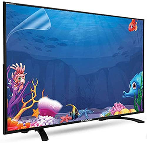JHZDX Anti Blue Light/Anti-Smashing/Anti-Glare/Anti-Kratz-Folie Für TCL/Samsung/Toshiba/Sony/LG/Hisense 32-75 Zoll TV-Bildschirmschutzfolie,34