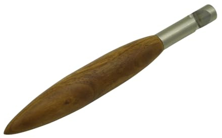 Flaschenöffner, Kapselheber aus Edelhölzern, Geschenkidee, Edelstahl + Holz, handgedrechselt (Nussbaum 1)