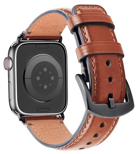 Wristitani per Cinturino Apple Watch 44mm 45mm 40mm 42mm 38mm 41mm, Cinturini in Pelle a Sgancio Rapido Compatibile con Apple Watch Serie 8 7 6 SE 5 4 3 2 1, per Uomo e Donna