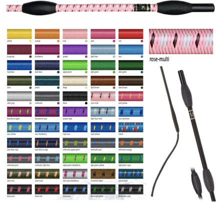 JA Horse Fleck Feldmann Balance Sports Dressurgerte Gerte Reitgerte (110 cm, rosa-Multi)