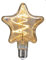 Estilo antiguo decorativo Estrella LED Filamento 4W Edison Bombilla Color cálido 3000K Sin parpadeo
