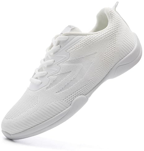 PPXID Girls' Lace-up Cheer Shoes Cheerleading Dance Shoes Women's Sport Training Shoes