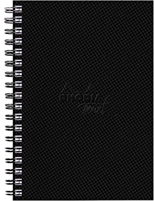 Rhodia 116148C - Rhodia Touch Spiralalbum Watercolor Book, Doppelspirale, feinkörniges Papier aus 100% Baumwolle 300g, DIN A5 Hochformat, 20 Blatt, ideal für Aquarell, Schwarz, 1 Stück