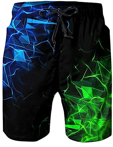 Badehose Herren Schnelltrocknend Boardshorts,Kurz Hose,Badeshorts Kurz,Coole Shorts,Witzige Badehose,Surfen Strandhose,Badeshort 3XL,Wandershorts