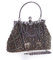 Egurs Handtasche 20er Jahre Stil Damen Vintage Perlen Abendtasche Clutch Handtasche Schultertasche Elegant Umhängetasche Hand-Tasche Geldbeutel für Hochzeit Braut Abschlussball Party Dunkelgrau
