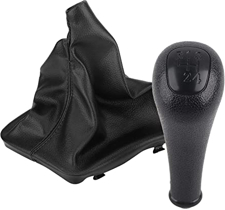 Schaltknauf 4 Gang, W123 Schalthebel-Und Halterung Rahmen, 4-Gang-Schalthebel-Schaltknauf Gaiter-Stiefel Abdeckung Gamasche Kofferraumabdeckung für W123 W140 W202
