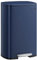 SONGMICS ULTB050L01 Mülleimer, 50 L, Edelstahl, für Küche, Recycling- oder Abfalleimer, weicher Verschluss, Trittpedal, herausnehmbarer Inneneimer, Mitternachtsblau