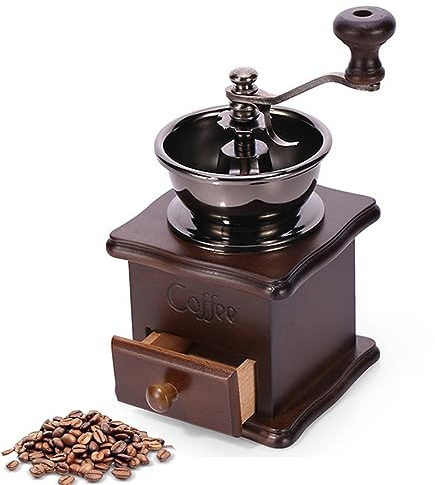 FUYTERY Vintage Manuelle Kaffeemühle Hand Shake Bean Grinder Keramik Kern Klassische Französisch Kaffeemaschine