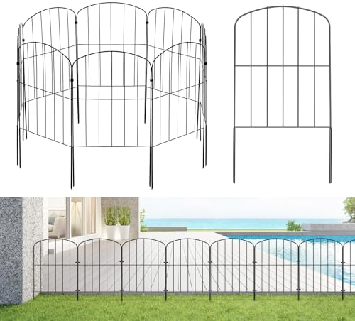 12 x dekorativer Gartenzaun