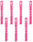 Lot de 100 étiquettes de plantes en plastique rose réglables à suspendre autour des arbres de jardin, étiquettes de nom pour graines, légumes, fleurs en pot, jardinage, 2 x 21 cm