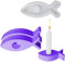 Silikon Gießform Kerzenhalter, Silikonform Fisch, 2 Stück Silikonformen Gießformen Kerzen, DIY Fisch Silikonform Kerzenhalter Epoxidharz Form für Kommunion Deko Konfirmation Taufe Geschenk (2PCS)