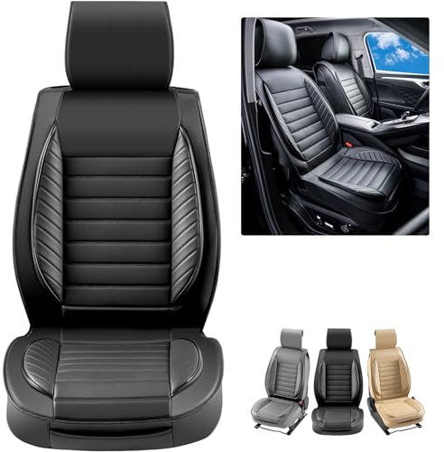 VEVOR-Sitzbezüge, universelle Autositzbezüge, komplettes Sitzset, Vorder- und Rücksitz, 9-teiliger Kunstleder-Sitzbezug, halbgeschlossenes Design, abnehmbare Kopfstütze und Airbag-kompatibel