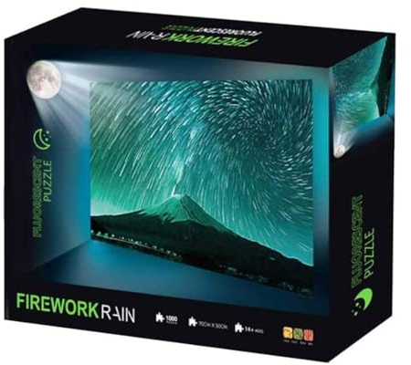 Fluoreszierendes Puzzle 1000 Teile - Leuchtendes im Dunkeln für Erwachsene und Kinder, Glow in The Dark