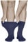vitsocks Men's Extra Wide Top Loose Fitting Diabetic Socks (3 PAIRS) Swollen Feet Ankles Legs, navy blue, 12.5-15.5