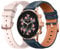 ECHO Rainbow Voyager-Montre Connectée Femme AMOLED 1.43'' Or Rose-Appel Bluetooth/sans Fil & Capteurs Santé-Modes Sport avec Coaching-2 Bracelets Cuir Microfibre & Gomme-Légère & étanche-Android/iOS