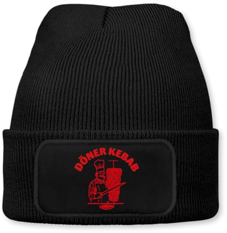 Prozente Momente Döner Kebab - Beanie | Strickmütze | Wollmütze | Beanie mit Druck | lustige Sprüche | Apres-Ski | Winter