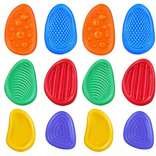 SDXCJY 12 pcs Fidget Toys Sensory Stones für Kinder ausdehnten weiche Sorgen, Sensory Spielzeug, Stressabbau, soziale emotionale Gefühle Spielzeug für Angst entlasten. (12pcs)