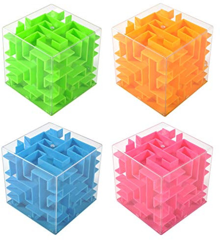 HVRFJXI 4 Pack Money Maze Puzzle Box Hateder Puzzle Puzz Money Puzzle Boxs pour Les Les Adultes Anniversaire Noël