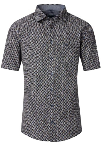 CASAMODA Freizeithemd Kurzarm Print Comfort Fit