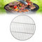 Grille de cuisson ronde en acier inoxydable - Construction soudée pour barbecue, feu de camp et cuisine en plein air - Fournit un chauffage uniforme et une surface facile à nettoyer (43 x 43 cm)