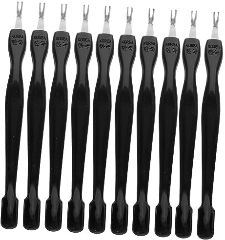 TOVINANNA 10piezas Quitacutículas Herramientas Quitar Cutículas Muerta Limpiadores Uñas Salón