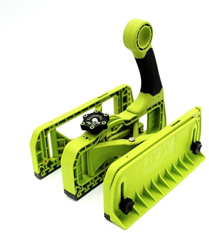 Bow Products Expandable Push Shoe | Push Shoe for Router Tables, Bandsaws, Table Saws, Ergonomic TPR Grip, Triple Locking Fin, Anti-Kickback Control, Woodworking