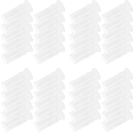 HONMEET 100 Pezzi Fischietti Squeaker per Giocattoli di Peluche 2,9x1,1 Cm, Inserti Sonori di Plastica per Riparazione Giocattoli Animali Domestici, Accessori Fai da Te per Giochi Cane