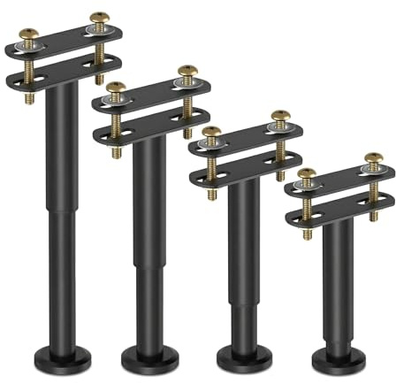 Lot de 4 Pieds de Lit Réglables en Hauteur (18-32cm),Capacité 800kg