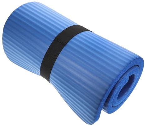 PACKOVE Yoga Kniematte aus Gummi Extradick und Tragbar Leichtes Yogakissen für Ellbogen und Knieunterstützung Beim Yoga und Wheel Übungen