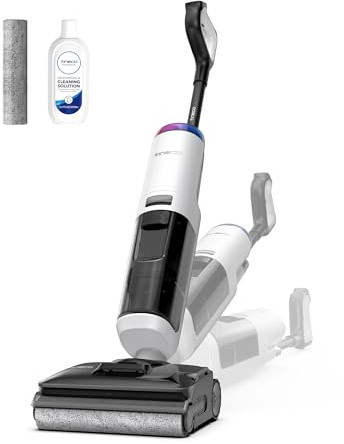 Tineco FLOOR ONE S7 Stretch Turbo Lavapavimenti Senza Fili, 50 Minuti di Autonomia, 180° Lay-Flat, FlashDry 85°C, ReverseScrub per Macchie Ostinate, Silenzioso per Animali