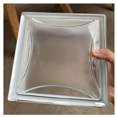 LJISEHG Briques de verre creuses carrées et transparentes for cloisons murales décoratives, idéales for les séparations de pièces et la décoration architecturale(Clear-i)