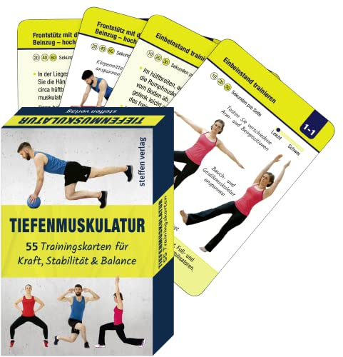 Tiefenmuskulatur: 55 Trainingskarten für Kraft, Stabilität & Balance (Trainingsreihe von Ronald Thomschke)