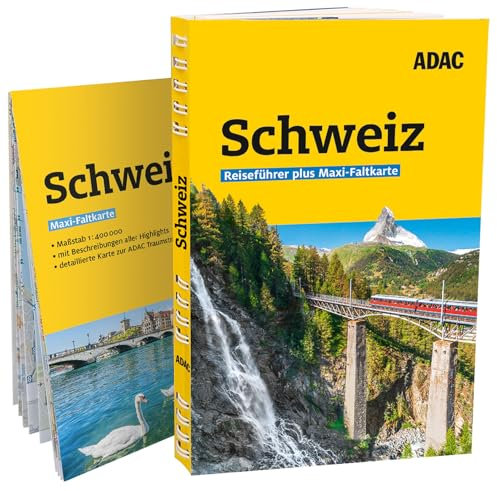 ADAC Reiseführer plus Schweiz: Mit Maxi-Faltkarte und praktischer Spiralbindung