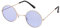 Gold With Lilac Lenses Small Round UV400 Sunglasses - Stylish Festival and Designer Glasses for Men and Women - Cool Metal Shades