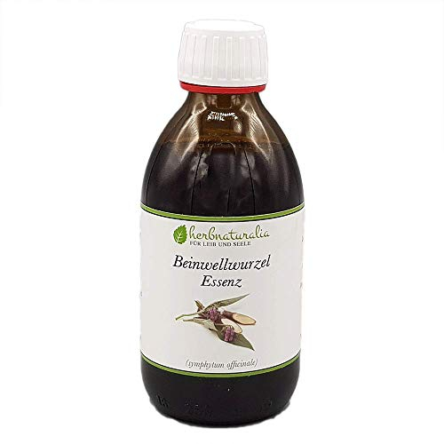 herbnaturalia ® Beinwell Essenz - 250ml hochwertige Essenz aus getrockneten Beinwellwurzeln - 100% reine Essenz - Ohne Zusätze - bei Muskelschmerzen & Schwellungen