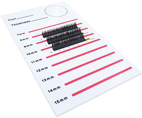 Petyoung Acrylic Lash Tile Eye Lashes Adhesive Glue Holder Pallet Eyelash Extension Tool Grafted False Eyelash Display Board Hair Dispenser
