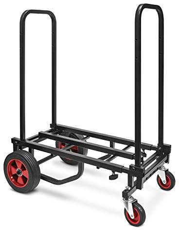 Pyle Plattformwagen - Transportwagen, Handwagen Faltbar - Transportkarre klappbar, Rollwagen Transporthilfe, Paketwagen, bis zu 136kg, Lager, Lieferung