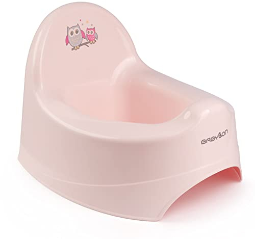BABYLON Töpfchen Nautilus - Antirutsch Toiletten - Kinder Klo - Nachttopf - WC Sitz Topf - Anatomisches Kindertöpfchen für Jungen und Mädchen - Baby Zubehör Rosa