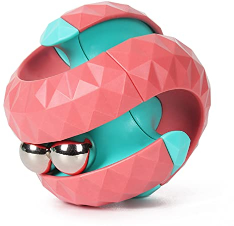 Rotierender Würfel-Orbit-Ball, Labyrinthball, Fidget-Hand-Spinner, sensorisches Spielzeug, Stressabbau, Fingerspitzen-Gyro-Spielzeug, pädagogisches Puzzle-Spiele für interaktives Spielzeug für Kinder