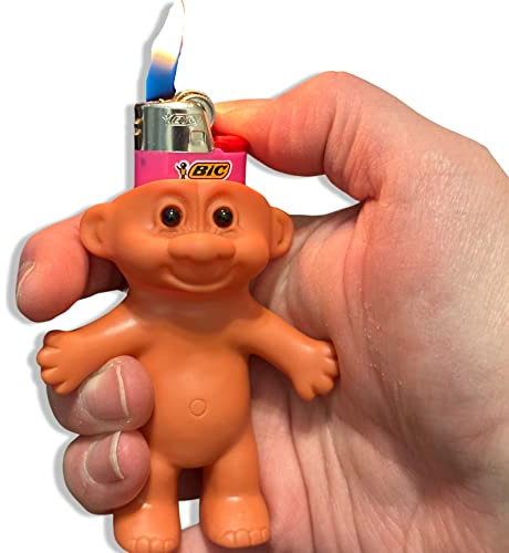 Troll-Feuerzeughülle passend für Standard-Feuerzeuge Troll-Feuerzeugkoffer 90er Jahre