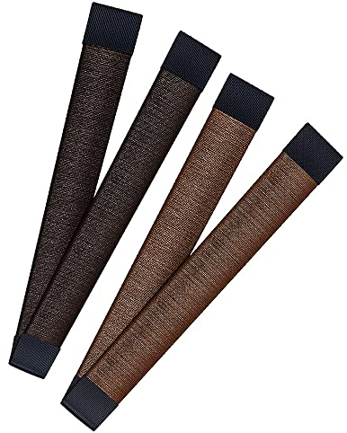 RY-EARL Magic Chignon, 2 Stück Haarwerkzeuge, Stirnband Chignon Maker Set, Für Damen und Mädchen (hellbraun, dunkelbraun)